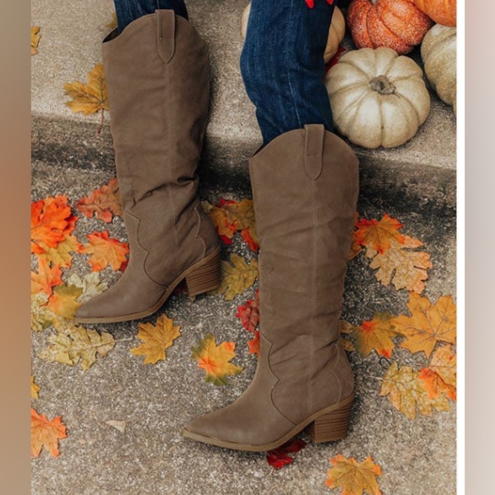 New Brown Knee-High Women's Boots